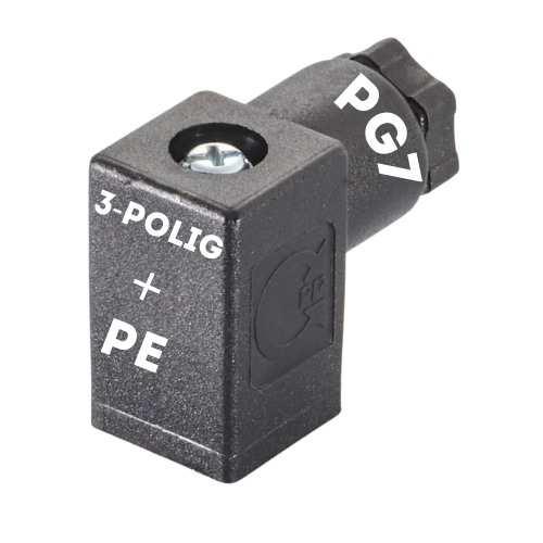 Vožtuvo kamštis GIC4070S61, Bf.C-Ind., juodas, PG7