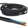 H05VV-F 5G1,0mm² PVC hadicové vedenie čierne