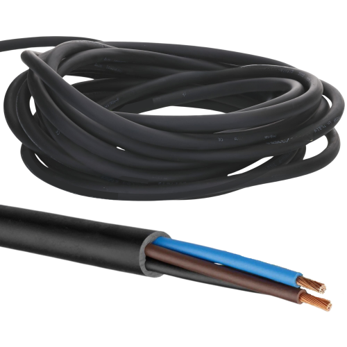 H05VV-F 2x1,5mm² Manguera de PVC negra