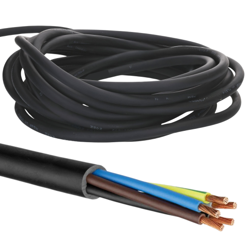 H05VV-F Tuyau PVC 5G1,5mm² noir