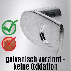 Kalitec KA1-L6 tubular cable lug 90Â° angled 6mmÂ² M6