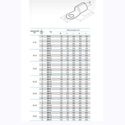 Q6-4 krympekabelsko i henhold til DIN 46234 6mm² M4