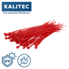 Fascette Kalitec 200x3,6 rosse set da 100