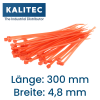Kalitec Kabelbinder 300x4,8 Orange 100er Set