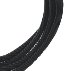 10m Kalitec Elektrowellrohr, 320 N, flammwidrig, NW 20, schwarz