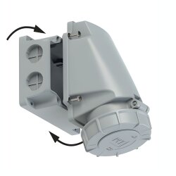 PCE 135-6 Presa CEE da muro 63A 5p 6h IP67 POWER TWIST