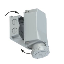 PCE 145-6 Presa CEE da muro 125A 5p 6h IP67 POWER TWIST