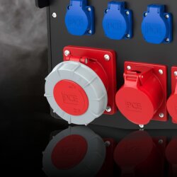 PCE 335-6 CEE opbouwdoos recht (100x100) 63A 5p 6h IP67...