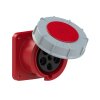 PCE 335-6 CEE overflademonteret fatning lige (100x100) 63A 5p 6h IP67 POWER TWIST