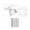 PCE 435-6 CEE Toma de superficie inclinada (100x112) 63A 5p 6h IP67 POWER TWIST