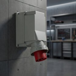 PCE 545-6 Spina CEE da parete 125A 5p 6h IP67 POWER TWIST