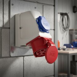 PCE 9215-6 CEE duvar prizi + SSD COMBO 16A 5p 6h IP44