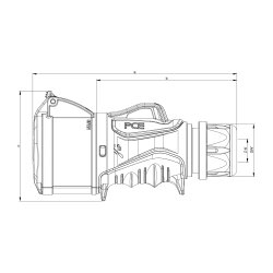 Złącze PCE 2253-6tt CEE 32A 5p 6h IP54 GRIP TT