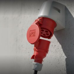 PCE 125-6tt CEE seinapistikupesa 32A 5p 6h IP44 TT