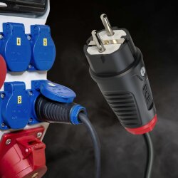 PCE 0511-sr Taurus2 гумова заглушка nat IP54 (чорна/червона)