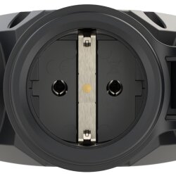 PCE 253722-sr 3-veis kobling Taurus2 solid gummi med hengslet deksel nat IP54 rød