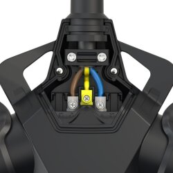 PCE 253722-sr 3-veis kobling Taurus2 solid gummi med hengslet deksel nat IP54 rød