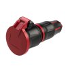 PCE 25712-sr Schutzkontaktkupplung KD nat IP54 rot Serie TopTaurus2