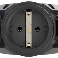 PCE 253822-sr Cuplaj cu 3 căi TopTaurus2 cauciuc solid cu capac cu balamale nat IP54 roșu