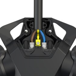 PCE 253822-sr Cuplaj cu 3 căi TopTaurus2 cauciuc solid cu capac cu balamale nat IP54 roșu