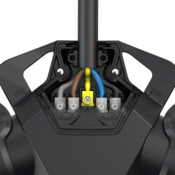 PCE 253842-sr 3-cestná spojka TopTaurus2 pevná guma s výklopným krytom nat LED IP54 červená