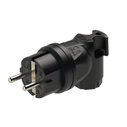 PCE 05812-s Schutzkontaktwinkelstecker Vollgummi nat IP44...