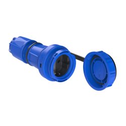 PCE 20251-b zaščitna kontaktna sklopka nat s pokrivnim trakom IP66/68 (modra)