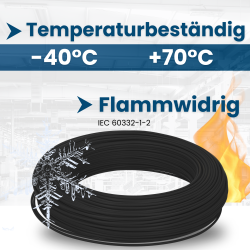 Kalitec H07V-U 2,5 mm² schwarz 100m Karton