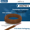 Kalitec H07V-U 1,5 mm² braun 10m