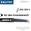 Kalitec H03VV-F 2x0,75mm² PVC Schlauchleitung schwarz