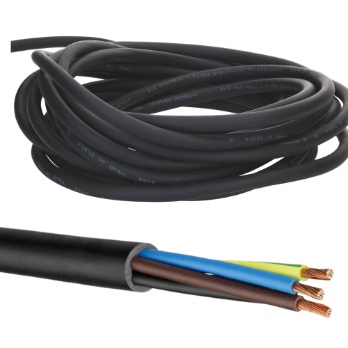 Kalitec H03VV-F 3G0,75mm² PVC Schlauchleitung schwarz