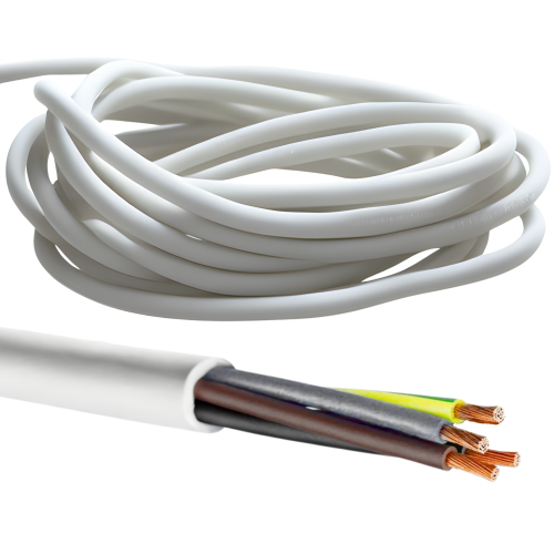 Kalitec H03VV-F 4G0,75mm² PVC Schlauchleitung weiß