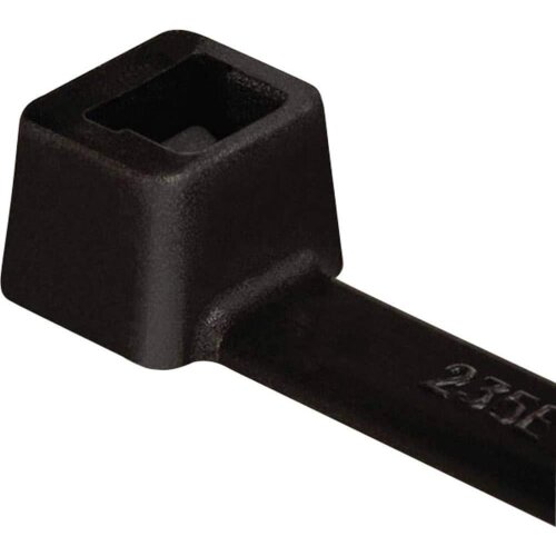 HellermannTyton 111-05060 Fascette 210x4,7 mm, resistenti agli agenti atmosferici, nero Confezione da 100 pezzi