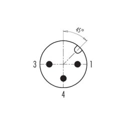 binder 99-0429-27-04 M12 Winkelstecker 3-polig, Schraubklemme, ungeschirmt, IP67, 4,0–6,0 mm