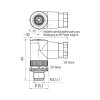binder 99-0429-27-04 M12 Winkelstecker 3-polig, Schraubklemme, ungeschirmt, IP67, 4,0–6,0 mm