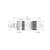 binder 99-0639-29-05 M12 L Kabelstecker 4+FE, ungeschirmt, Schraubklemme, IP67, 8,0–13,0 mm