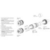 binder 99-0639-29-05 M12 L Kabelstecker 4+FE, ungeschirmt, Schraubklemme, IP67, 8,0–13,0 mm