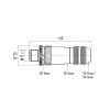 binder 99-1437-814-05 M12 Kabelstecker 5-polig, schirmbar, Schraubklemme, IP67, 4,0–6,0 mm