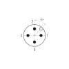 binder 99-1437-814-05 M12 Kabelstecker 5-polig, schirmbar, Schraubklemme, IP67, 4,0–6,0 mm