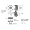 binder 99-0639-370-05 M12 L Winkelstecker 4+FE, ungeschirmt, IP67, mit PE-Anbindung, 8,0–13,0 mm