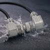 binder 99-1429-822-04 M12 Winkelstecker 4-polig, schirmbar, Schraubklemme, IP67, 6,0–8,0 mm