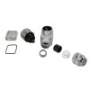 binder 99-1436-824-05 M12 Winkeldose 5-polig, schirmbar, Schraubklemme, IP67, 4,0–6,0 mm