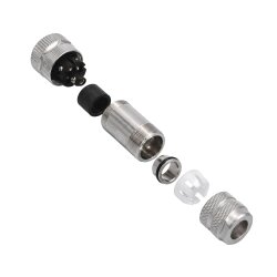 binder 99-1436-914-05 M12 Kabeldose 5-polig, schirmbar, Schraubklemme, IP67, 8,0–10,0 mm