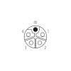 binder 99-0640-29-05 M12 L Kabeldose 4+FE, Schraubklemme, ungeschirmt, IP67, 8,0–13,0 mm