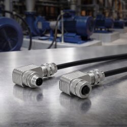 binder 99-1437-824-05 M12 Winkelstecker 5-polig,...
