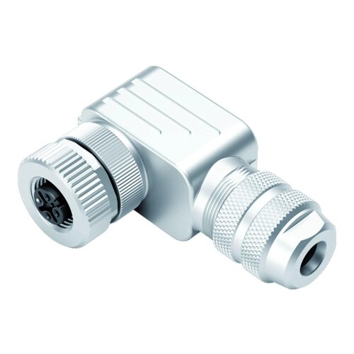 binder 99-1486-822-08 M12 Winkeldose 8-polig, schirmbar, Schraubklemme, IP67, 6,0–8,0 mm