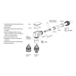 binder 99-1486-822-08 M12 Winkeldose 8-polig, schirmbar, Schraubklemme, IP67, 6,0–8,0 mm