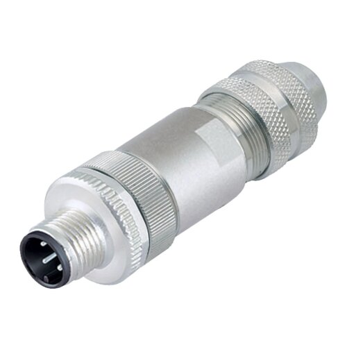 binder 99-1487-812-08 M12 Kabelstecker 8-polig, schirmbar, Schraubklemme, IP67, 6,0–8,0 mm