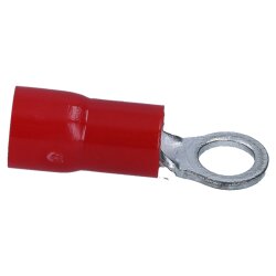 Oczkowa końcówka kablowa Cembre RF-M3.5 izolowana M3.5 czerwona