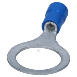 Cembre BF-M12 žiedinė kabelio antgalis, izoliuotas M12 mėlynas